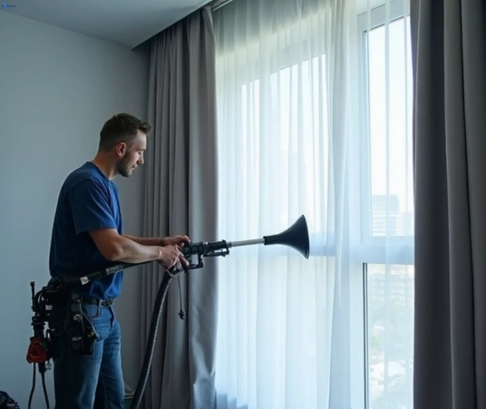 Professional curtain steam cleaning process equipment Matty Curtain Cleaning beerburrum