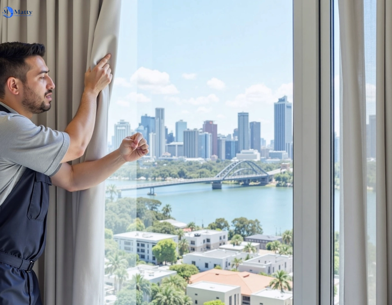 Professional curtain steam cleaning service beerburrum QLD by Matty Curtain Cleaning